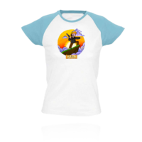 Kép 3/4 - Zsdav - Pixel hős színes vállú női póló