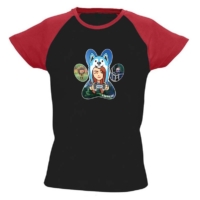 Kép 3/4 - DoggyAndi - Gamer színes vállú női póló