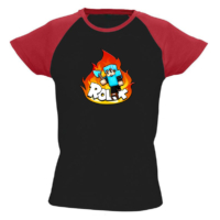 Kép 4/5 - Rolix - Fire színes vállú női póló