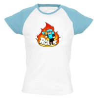Kép 5/5 - Rolix - Fire színes vállú női póló