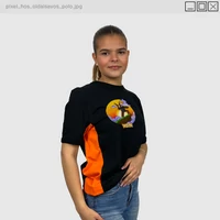 Kép 1/5 - Zsdav - Pixel hős oldalsávos póló