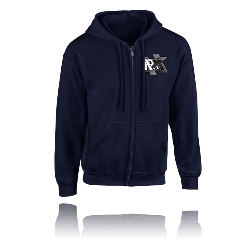 Rolix - B&W cipzáros kapucnis pulóver