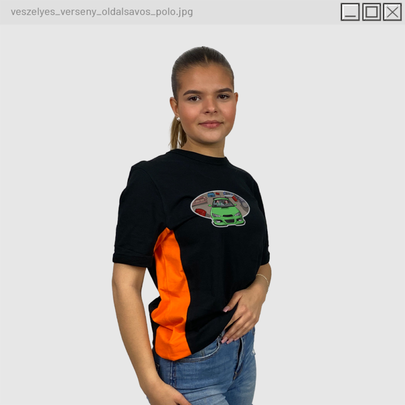 KD Csapat - Veszélyes verseny oldalsávos póló