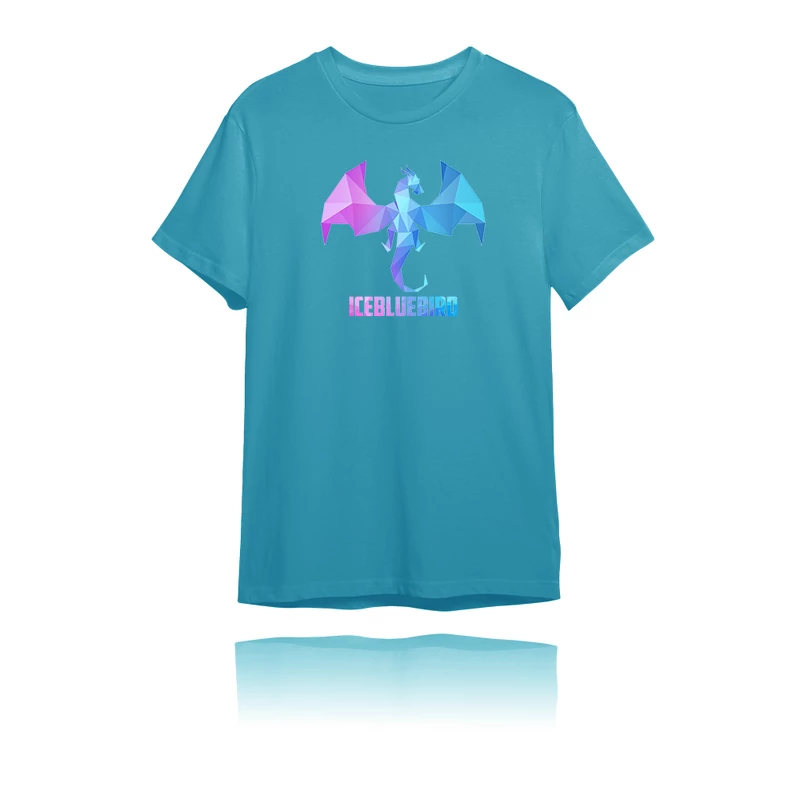 IceBlueBird - Low Poly Dragon PRÉMIUM póló