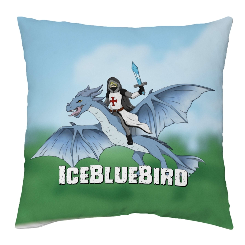 IceBlueBird - Jégsárkány díszpárna