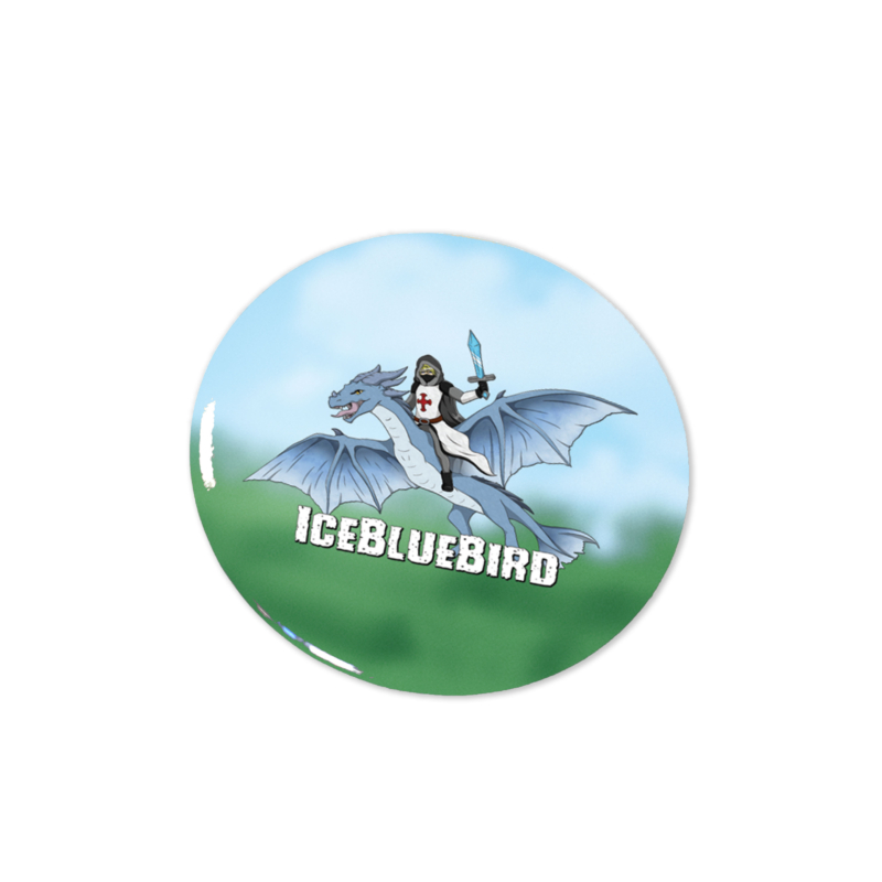 IceBlueBird - Jégsárkány kitűző