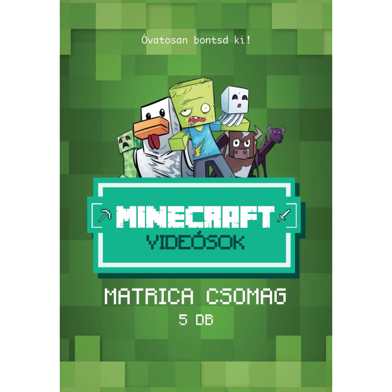 Minecraft videósok - Matrica csomag (5 db)