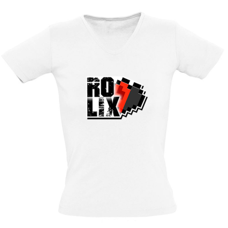 Rolix - Mesterfokon női póló - Fehér logóval