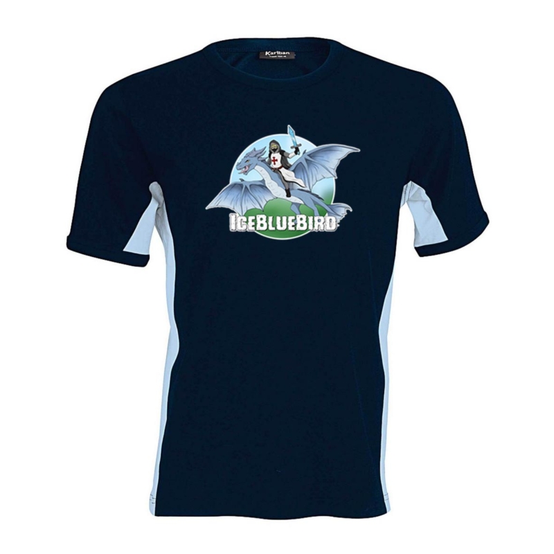 IceBlueBird - Jégsárkány oldalsávos férfi póló