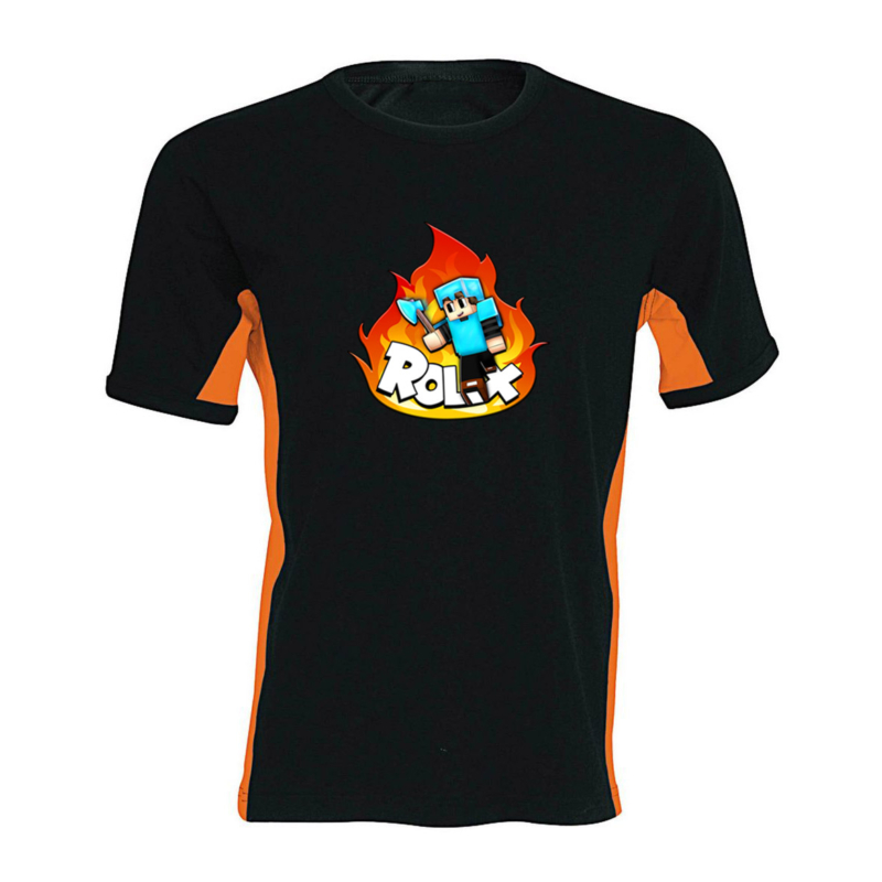 Rolix - Fire oldalsávos férfi póló