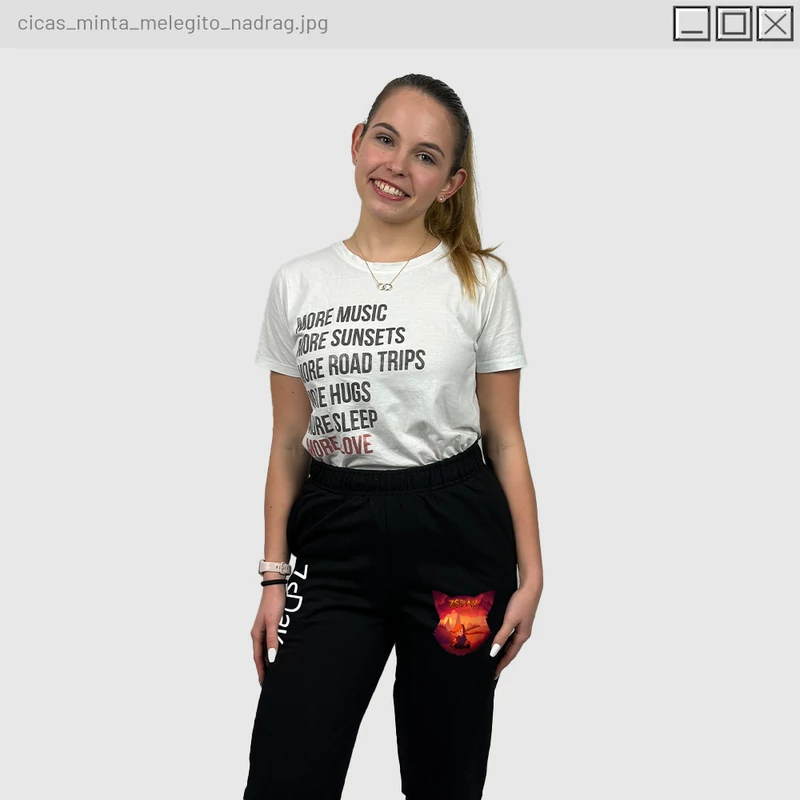 Zsdav - Cicás minta melegítő nadrág