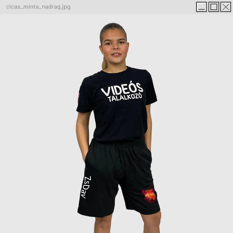 ZsDav - Cicás minta rövid nadrág