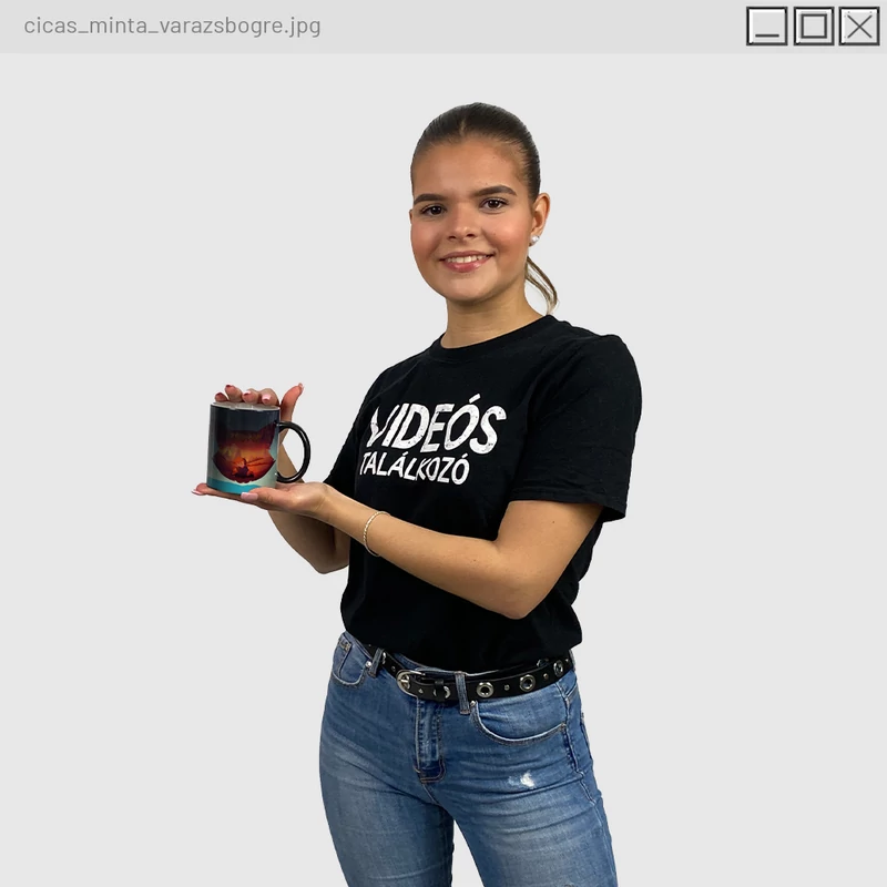 Zsdav - Cicás minta varázs bögre